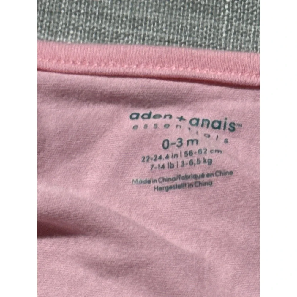 Aden Anais Essentials Pink Swaddle Sleep Sack Baby 0 3 Months‎ 7 14 lb